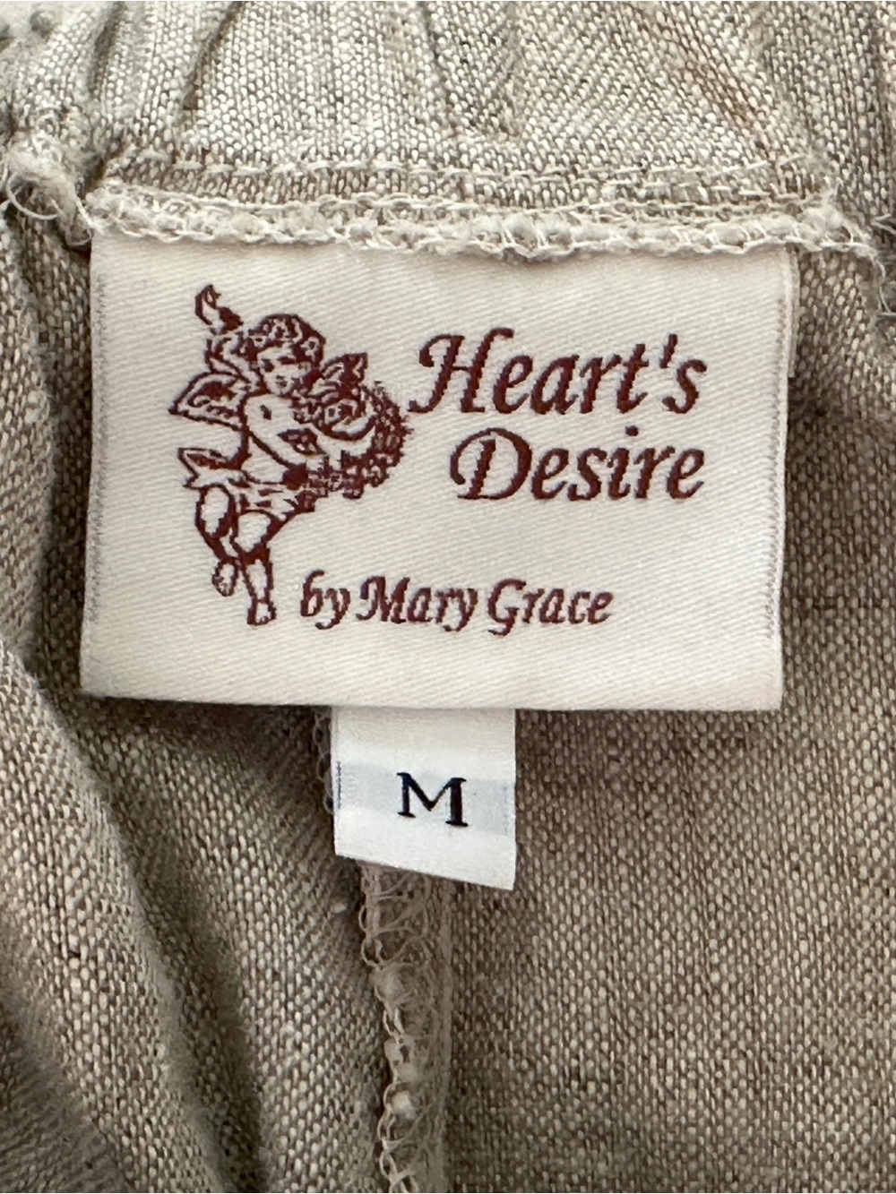 Heart’s Desire Mary Grace Janis Linen Maxi Skirt Oatmeal M NWT - Picture 6 of 10